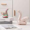 13.4cm Mini Creative Swan Abstract Ceramic Ornament Sculpture Study Room Statue Home Office Accessories Decoration Gift