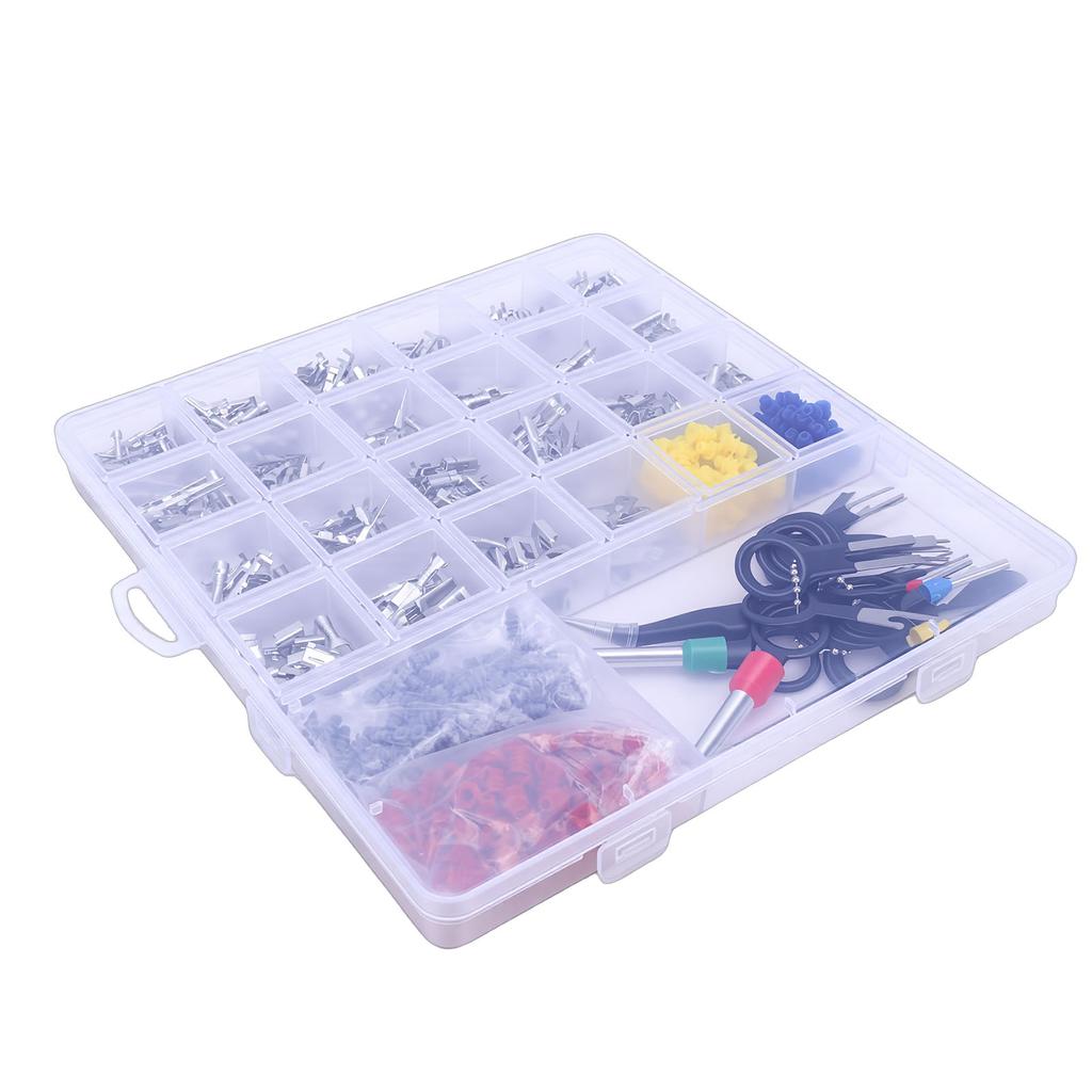 Pin Connector Kit Car Electrical Wire Connector Terminal Pins with Pin Terminal Removal Tool for Automotive Motorcycle