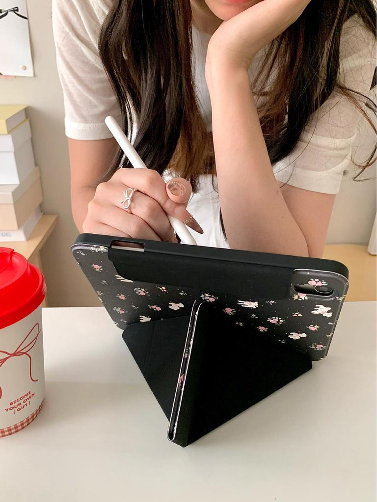 Floral Little Sheep 3Y Magnetic Case: Upgrade for iPad Pro 2021, Enhanced Tablet Protection