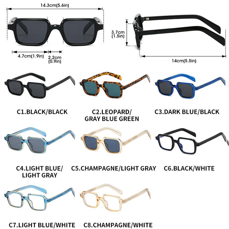 New Square Quality Sunglasses Women Shades UV400 Retro Trending Rivets Men Gradient Sun Glasses