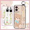 Silicone Cartoon Phone Case For MOTO G55 5G Anti-dust Phone Holder Cute Anti-knock Wrist Strap Soft case Fashion Design