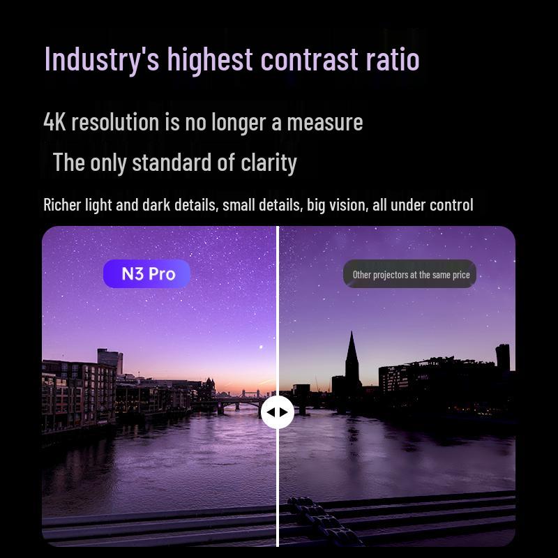 JMGO N3 Pro Pure Tri-Color Laser 4K Home Theater Projector