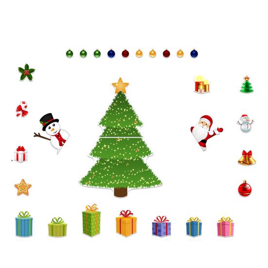 1 комплект магнитов на холодильник в виде рождественской елки из водонепроницаемого ПВХ 3D Merry Christmas Refrigerator