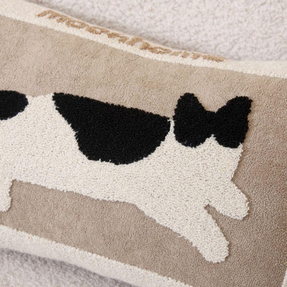 Embroidery Design Animal Pillow Cover Nordic Style Sofa Cushion Pillow  For Sofa