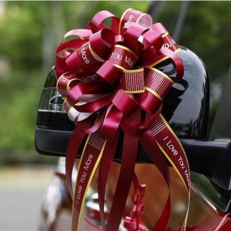 Flower Pulling Wedding Room Staircase Handrail Ball Flower Men's Team Decoration Wedding Decoration Ribbon Decoration, Flower Pulling