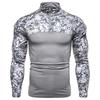 Men's Camouflage Long-Sleeve Military-Style T-Shirt