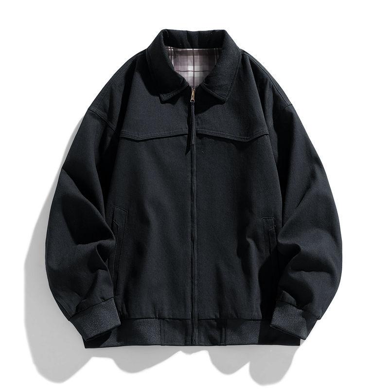 American Vintage Washed Lapel Loose Casual Jacket