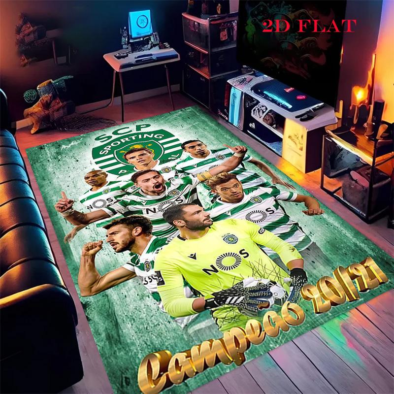 Ковер Sporting CP для гостиной, спальни, дома, украшение дивана, нескользящий коврик для игр детей