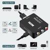 Runbod RCA To HDMI AV Composite HDMI Connector To HDMI 1080P Cable Converter, Converter, 3-Color Converter, [USB Included]