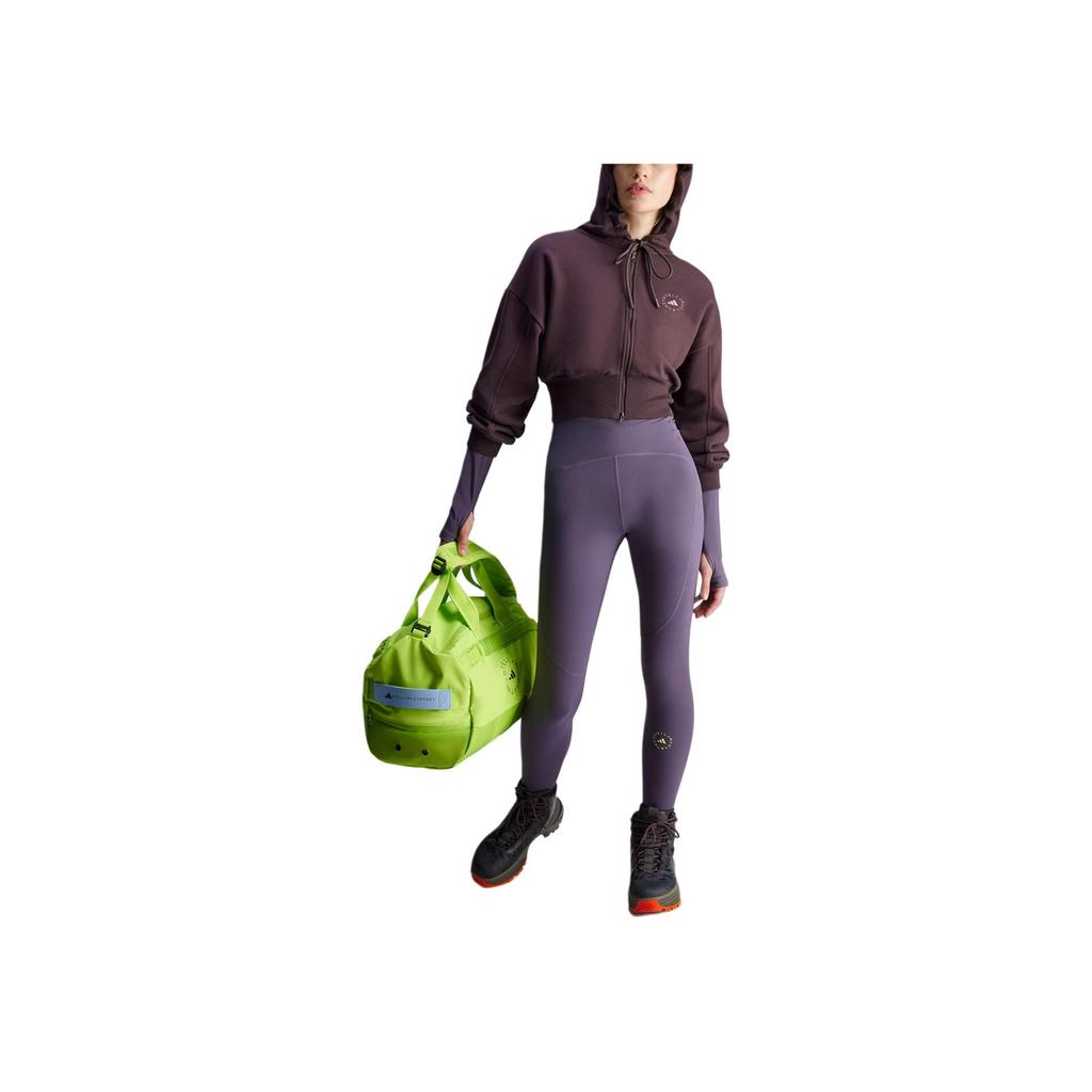 adidas Stella McCartney Sportswear укороченная толстовка с капюшоном женская толстовка темно-коричневого цвета IZ5011