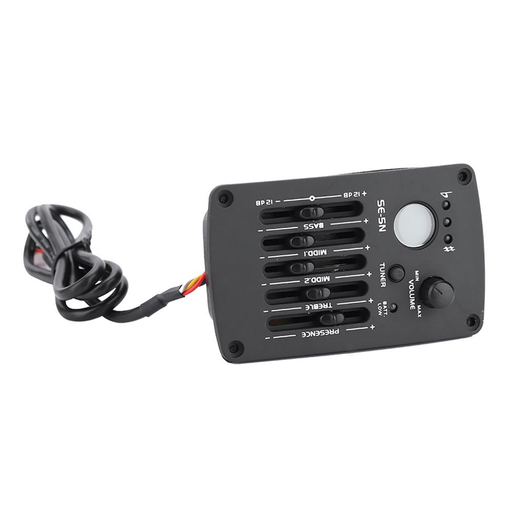 SE-5N 5-полосный эквалайзер, звукосниматель, тюнер для акустической гитары, набор аксессуаров для музыкального инструмента