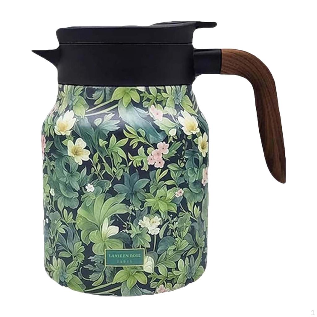 Изолированный кувшин для чая с крышкой, контейнер для воды, мероприятия на открытом воздухе