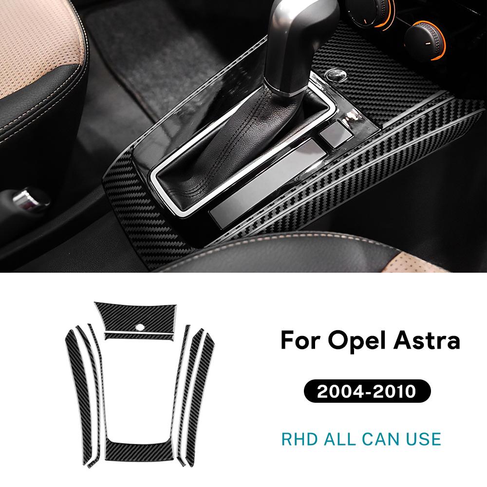 Наклейка из настоящего мягкого углеродного волокна для Vauxhall Opel Astra H MK5 2004 2005 2006 2007 2008 2009 2010 LHD RHD Панель переключения передач автомобиля Tri