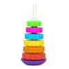 Детская складная игрушка для развития сенсорного мозга Радужные кольца Штабелер Интересное колесо