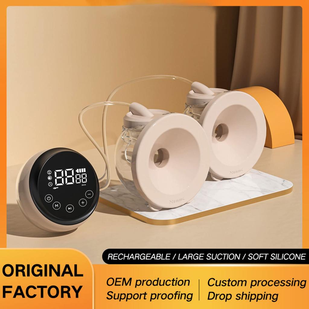 Breast Pump, Electric Breast Pump with 3 Modes, 9 Gears, Painless, Hands-Free, Milk Collection with Night Light