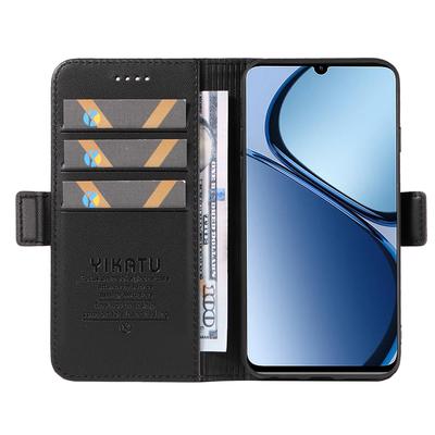 Чехол для Realme Note 60x 4G/C63 4G/C61 4G Кожаная обложка для телефона с карманом для карты Боковые магнитные застежки