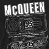 Cars Mens Lightning McQueen Outline T-Shirt