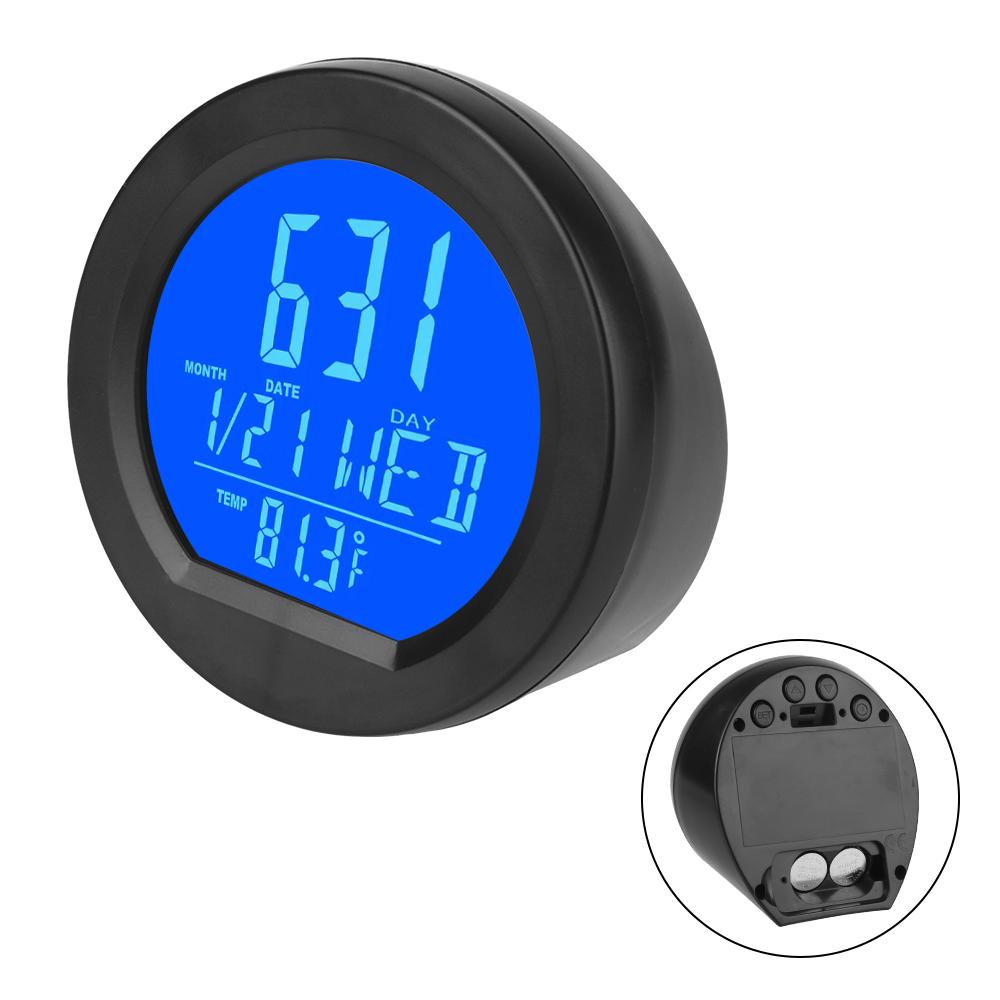 Солнечные часы для автомобиля снаружи Автоматический переключатель Высокоточные часы Термометр Напоминание о времени вождения Автомобильная электроника