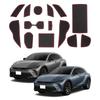 SXCY Набор резиновых ковриков в салон для нового Toyota Crown с карманами в дверях и шумоизоляцией. Также подходят как салонные и 14- piezas Sport, Красный, Противоскользящие