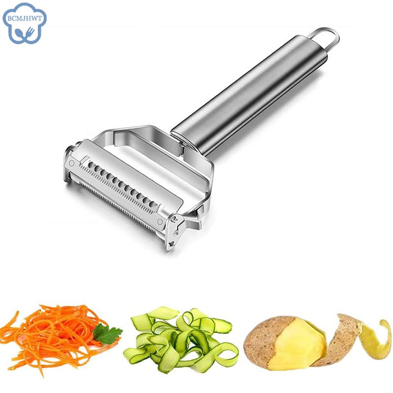 Stainless Steel Multi-function Peeler Slicer Vegetable Fruit Potato Cucumber Grater Portable Sharp Kitchen Accessories Tool 2pcs