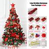 Складная рождественская елка с несколькими украшениями для детей, для внутреннего и наружного украшения для рождественской вечеринки, сада, дома, легко собирается