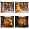 Christmas Printing Polyester Home Decor Tapestry For Bedroom Living Room Wall Decor Background Fabric Tapeçaria De Natal