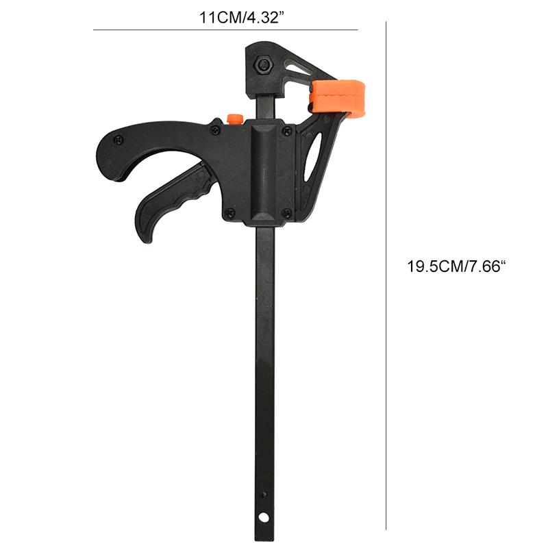 Деревообрабатывающий рабочий стержень, мини-зажим F, набор зажимов, жесткий зажим с быстрой трещоткой, DIY столярный ручной инструмент, гаджет, деревообрабатывающий зажим