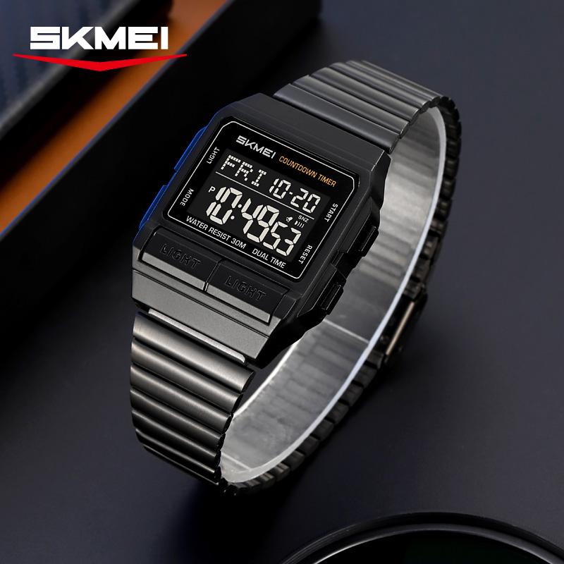 SKMEI 2475 Новые Спортивные Водонепроницаемые Цифровые Электронные Часы Мужские Женские Модные Простые EL Подсветка Люксовые Часы Reloj Hombre