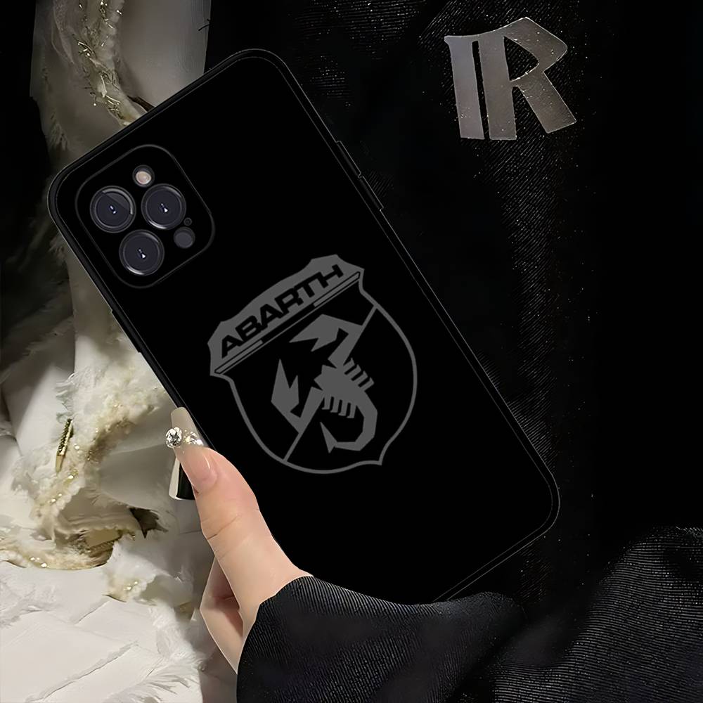 Чехол для телефона с логотипом A-Abarth Для Iphone 17 Air 16 15 14 13 12 11 Pro Max 16 15 14 Plus Мягкий ТПУ чехол