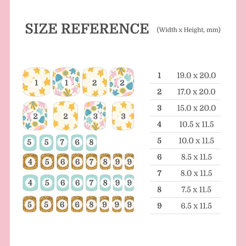 Праздничные и Смелые Наклейки для Педикюра - 37 Самоклеящихся Типсов, Яркие Неоновые и Графические Принты, Быстрый 5-минутный Педикюр