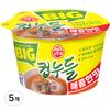 Ottogi Big Cup Noodle Spicy Flavor 61g, 5 Pieces