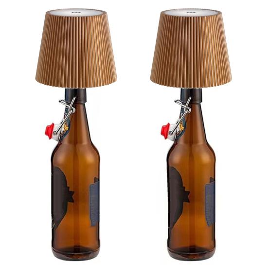 Светодиодный светильник для бутылки вина, бесступенчатое затемнение, энергоэффективный, простой в использовании, сенсорное управление, беспроводной абажур для бутылки, украшение для дома