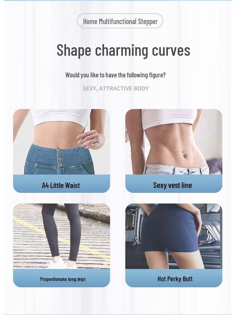Бесшумный надувной степпер: Многофункциональное оборудование для фитнеса дома и в офисе для похудения ног и бодибилдинга