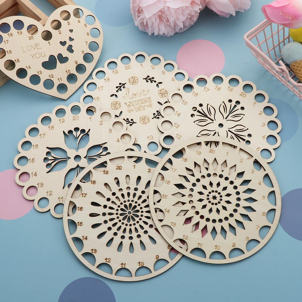 Crafts Sewing Accessories Wood Cross Stitch Thread Holder Embroidery Floss Organizer Storage Tools