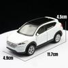 1/36 Hyundai Tucson SUV Toy Car Model Welly Diecast Alloy Vehicle Miniature Pull Back Collection Gift for Children Boys Kid