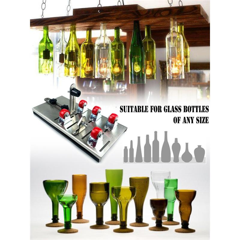 Набор для резки стеклянных бутылок своими руками, регулируемые размеры, металлическая машина для резки стеклянных бутылок, рукоделие, винные бутылки, бытовые украшения, резка