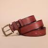 First Layer Cowhide Belt Men's Leather Pin Buckle