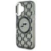 Karl Lagerfeld Iml Monogram Karl & Choupette Head Magsafe - Etui Iphone 16 (Czarny)