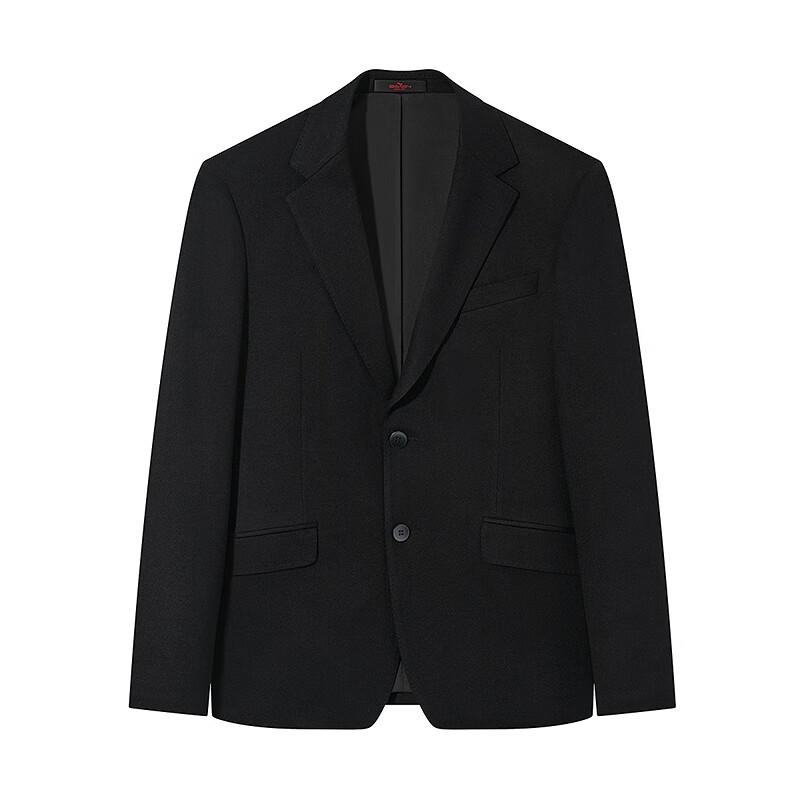Septwolves Men's Wool Blend Knit Textured Lapel Suit Jacket