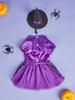 Halloween Dog Dress with Witch Hat Holiday Theme Dog Holiday Party Dresses for Small Dogs Girl Halloween Cat Costume Adjustable