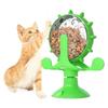 Интерактивная игрушка-кормушка-головоломка для домашних животных 360° с колесом, медленная кормушка для кошек и собак с прочной присоской