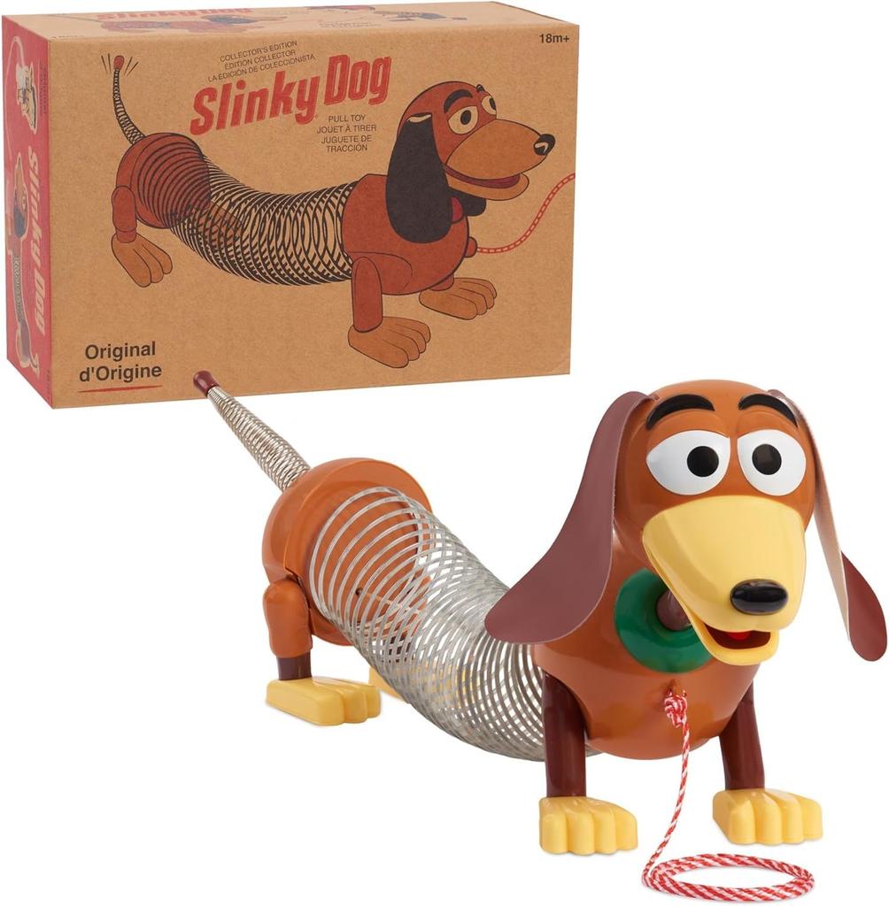 Disney Pixar Toy Story Slinky Dog Pull Toy with Retro Packaging, Movie Toy [Parallel Import]