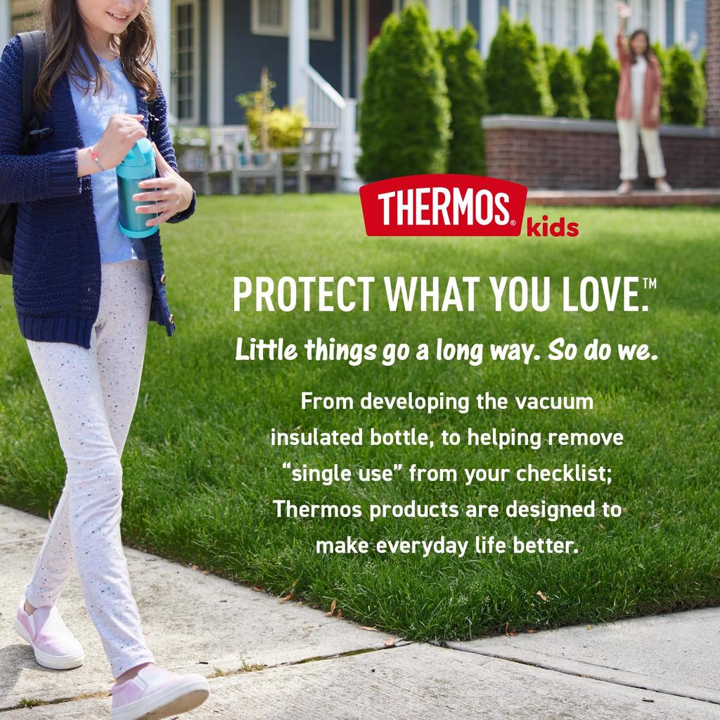 Thermos FUNTAINER 12 унций Детская бутылка-соломинка из нержавеющей стали с вакуумной изоляцией Синий Щенячий патруль