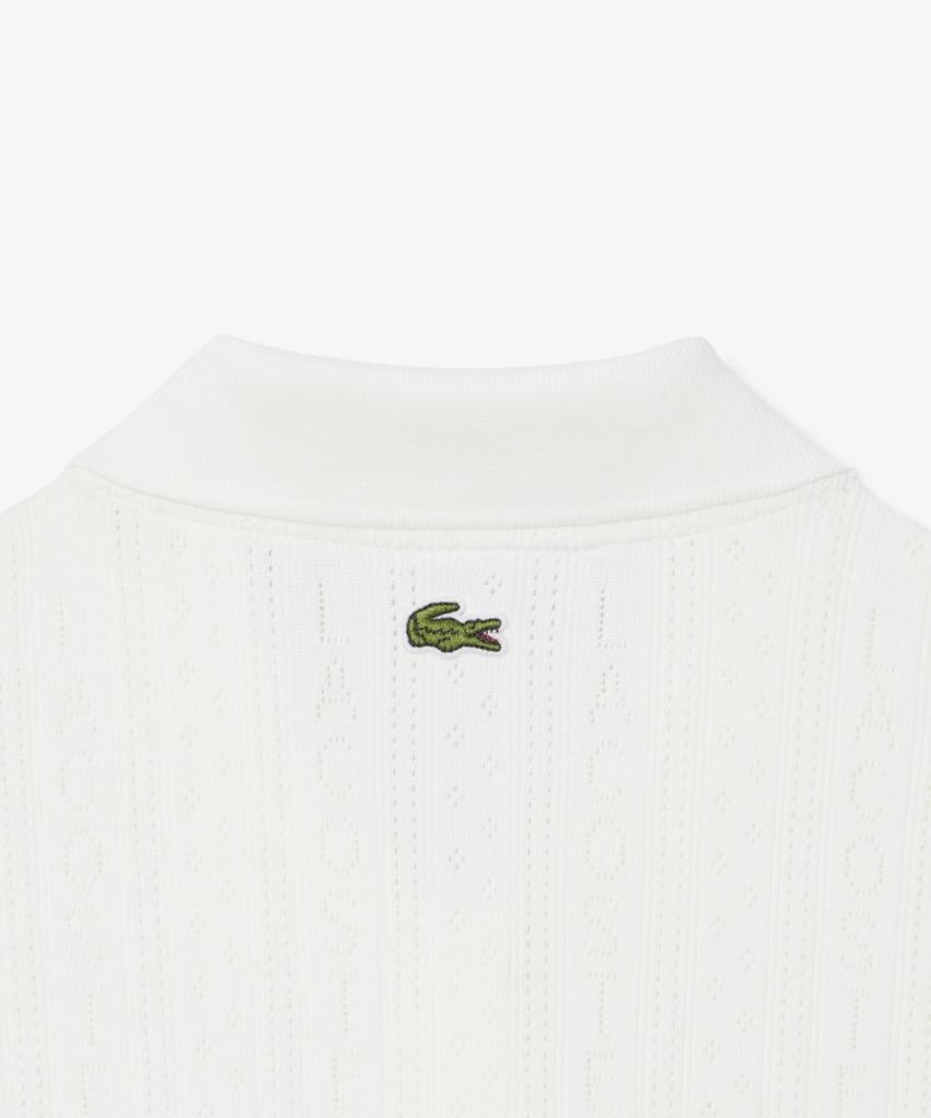 LACOSTE Женское платье-поло с коротким рукавом и фактурой pointel Ef6582-56G 70V