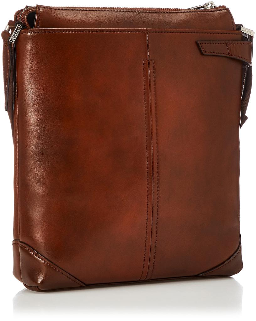 Мужская наплечная сумка Ultima Tokyo, Натуральная кожа, Сделано в Японии, Подходит для 10-дюймовых планшетов, Включает карман с антивирусной обработкой, Bart 70111, Светло-коричневый, Свободный размер