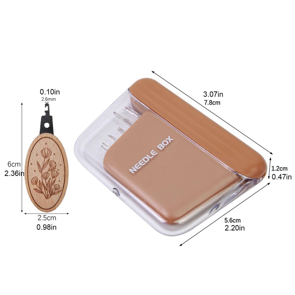 Набор из 10 швейных игл для ручного шитья с магнитной коробкой, металлическая вышивальная игла с нитевдевателем для шитья, квилтинга и вышивания