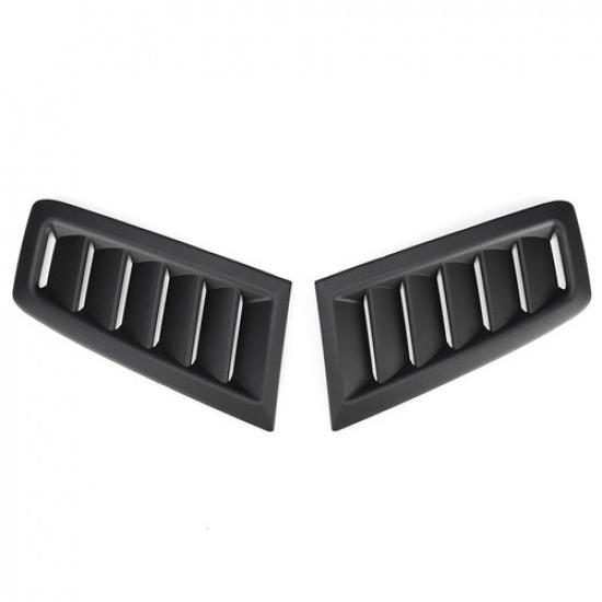 Car Hood Vent Scoop Air Flow Intake Louvers Cooling Bonnet Cover Matte Black