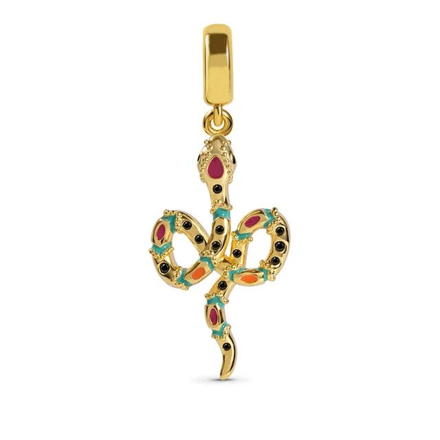 New Gold Plating Bee Family Tree Snake Pine Nuts Charms Beads Fit Original Pendant Bracelet Diy Fashion Woman Jewelry