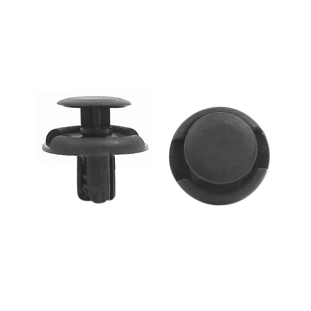 uxcell Trim Clip Rivet Fastener Push Clip Plastic Black Compatible
