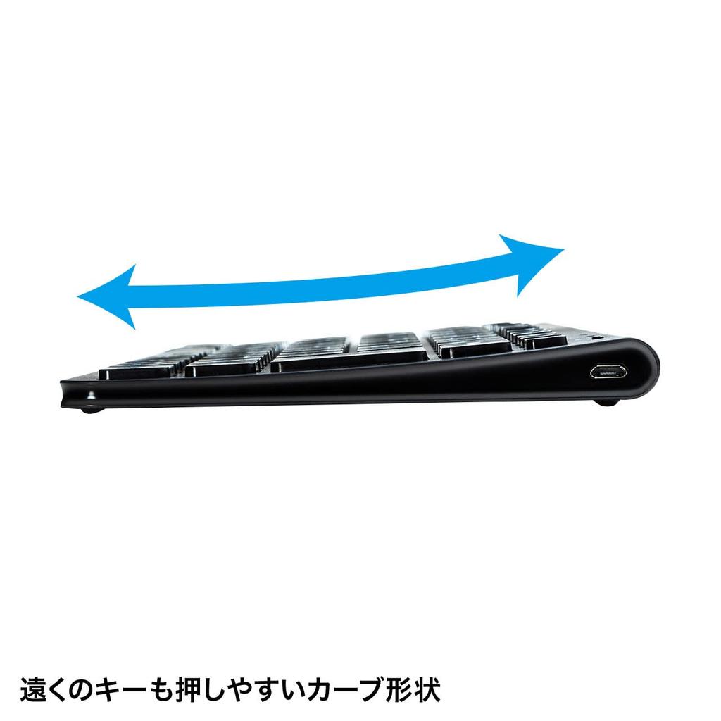 Sanwa Supply Bluetooth Slim Keyboard (Black) SKB-BT32BK